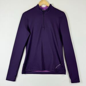 Under Armour Women Large Purple Fitted ColdGear Lightweight Active Track Jacket